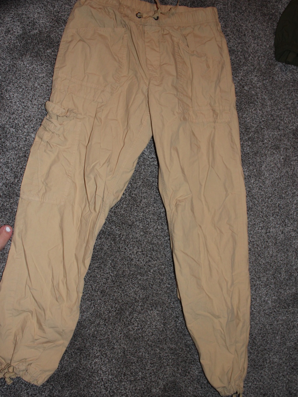 aerie Men's Khaki/Tan Cargo-Style Chinos